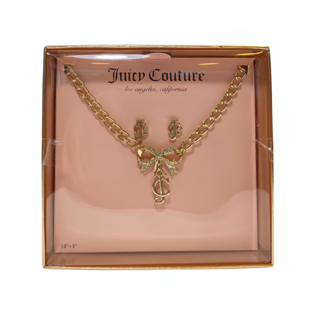 Juicy Couture Set Collar y Zarcillos