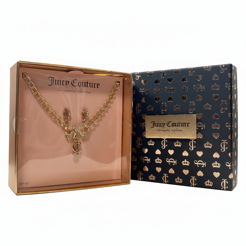 Juicy Couture Set Collar y Zarcillos