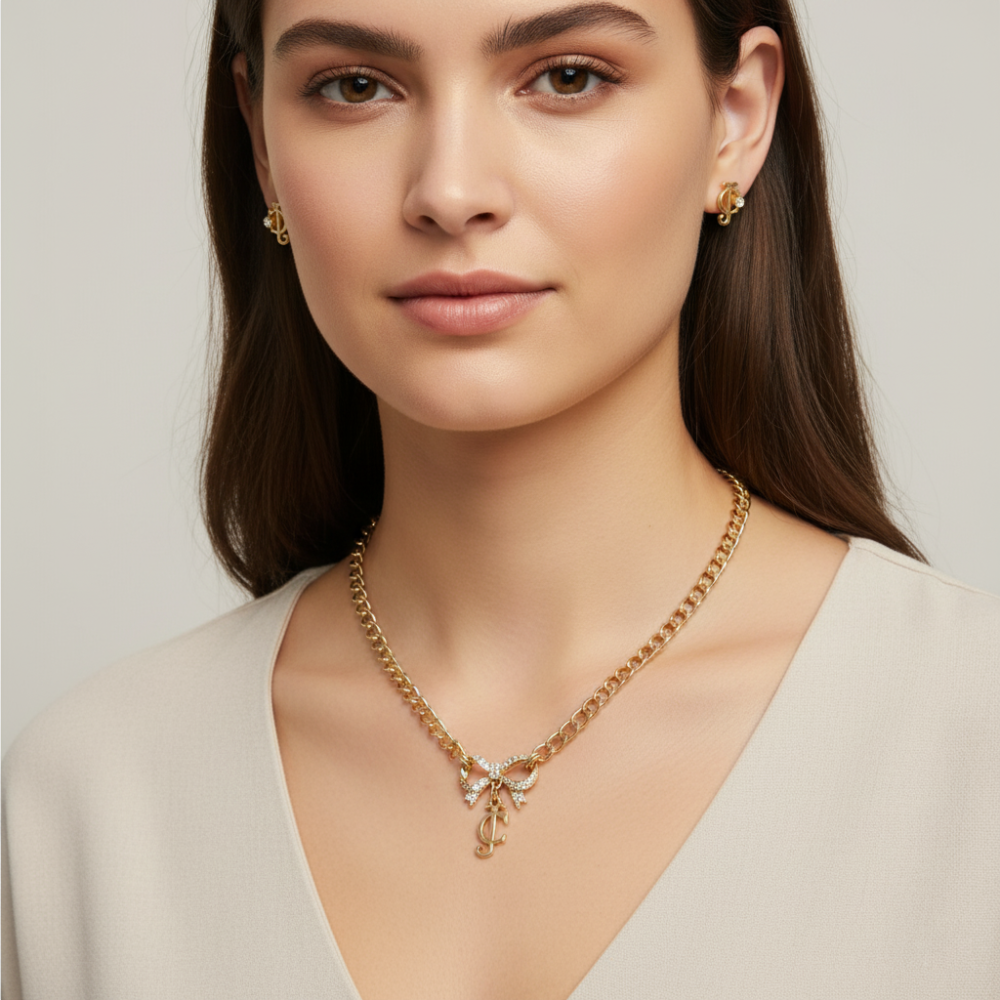 Juicy Couture Set Collar y Zarcillos