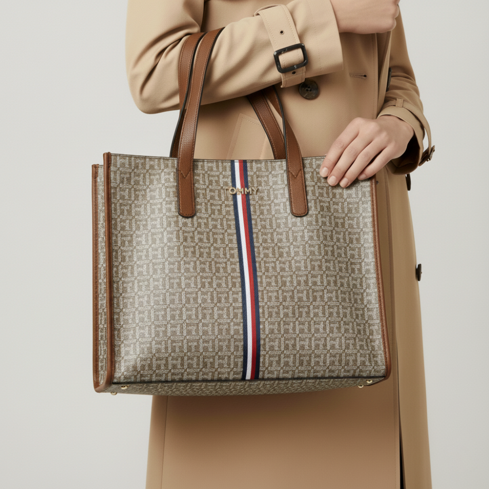 Tommy Hilfiger Cartera Logo Crema