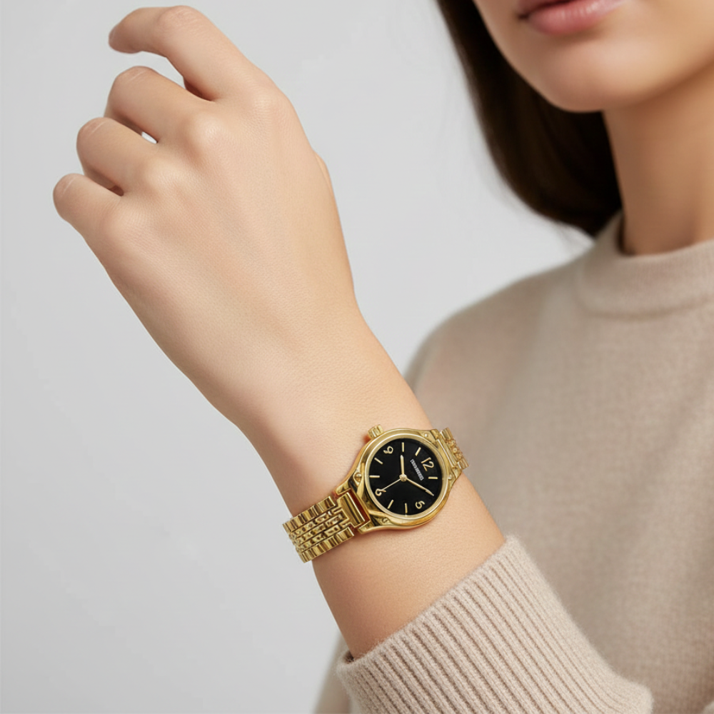 Steve Madden Reloj Golden & Black