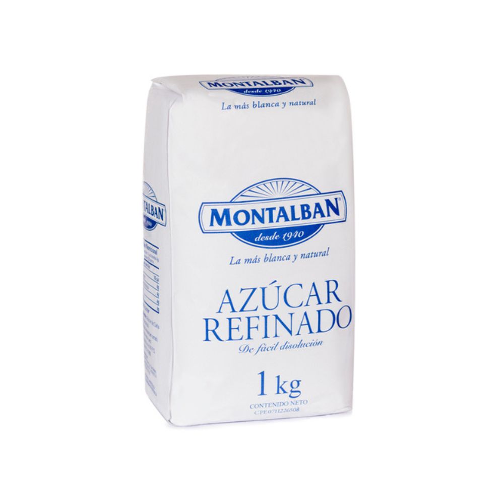 Azucar Refinada Montalban Bolsa de Papel 1 kg