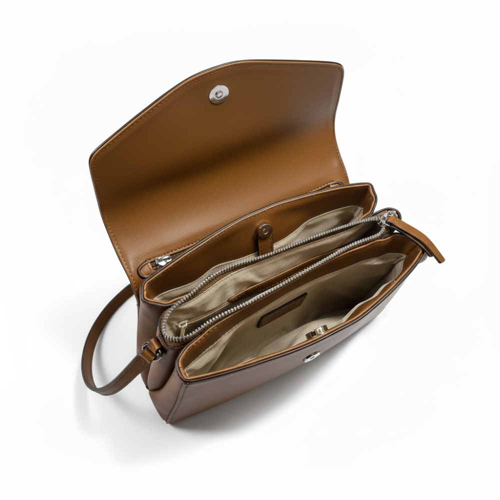 Nine West Cartera Mini Harmoni Mocha Logo