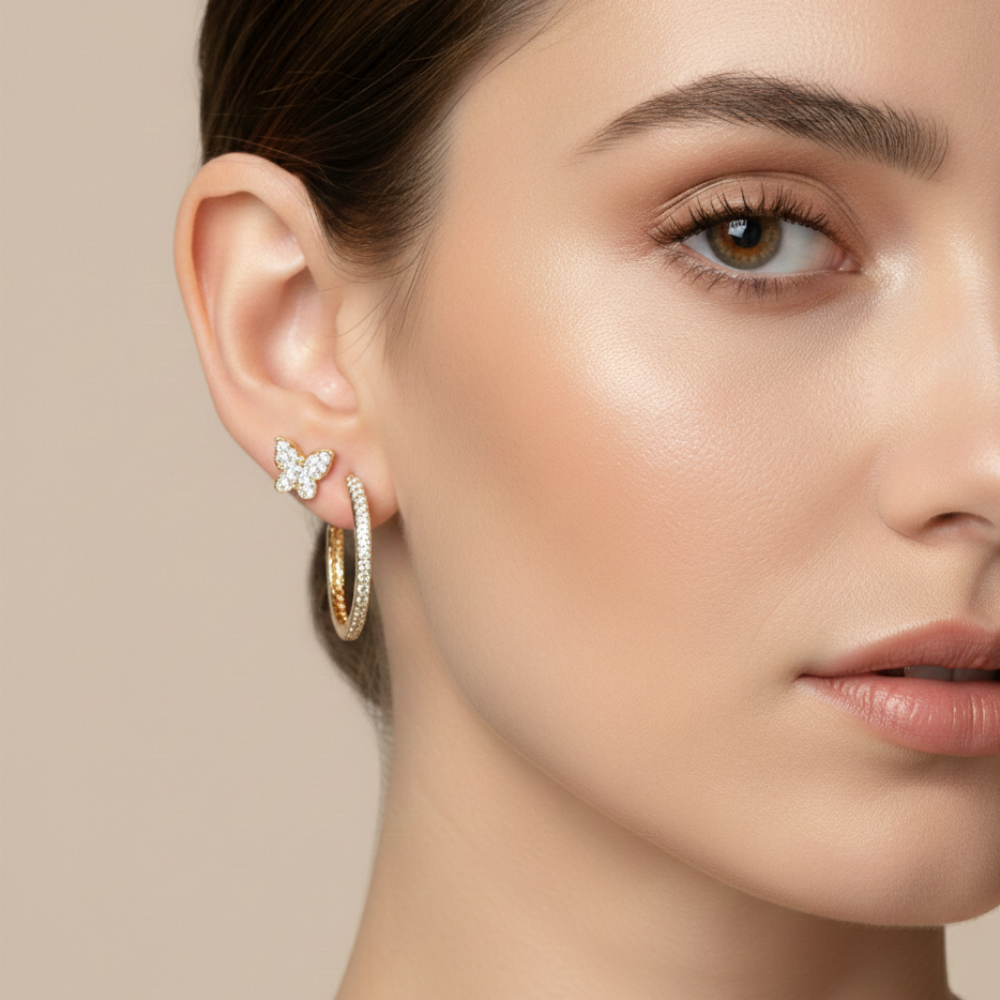 Jessica Simpson Set de Zarcillos 2 Pares