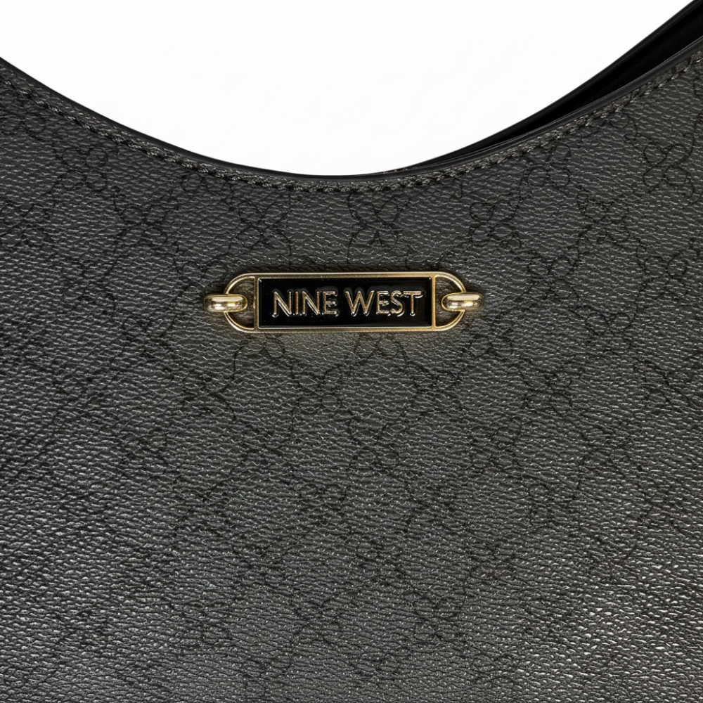 Nine West Cartera Danni Mini Jet Black Logo