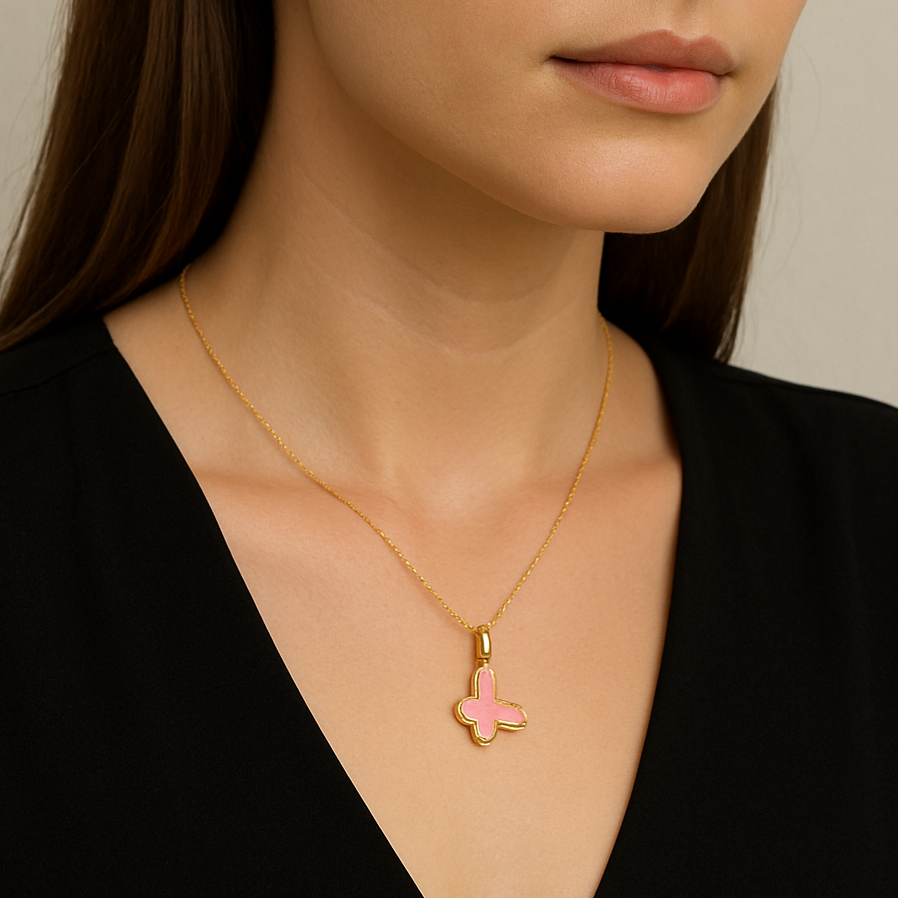 Parker & Grey Set de Collar de Mariposas y Zarcillos