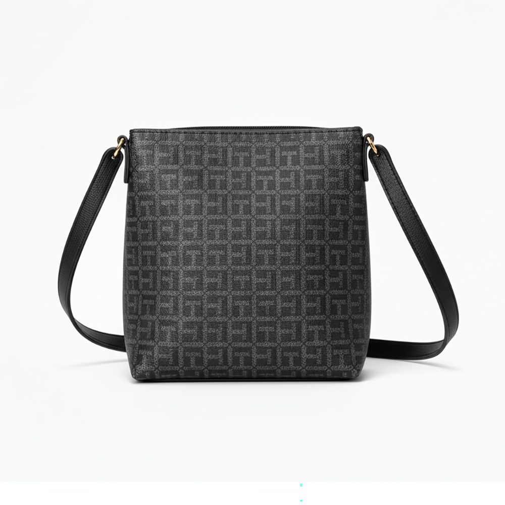 Tommy Hilfiger Cartera Crossbody Monogram Black