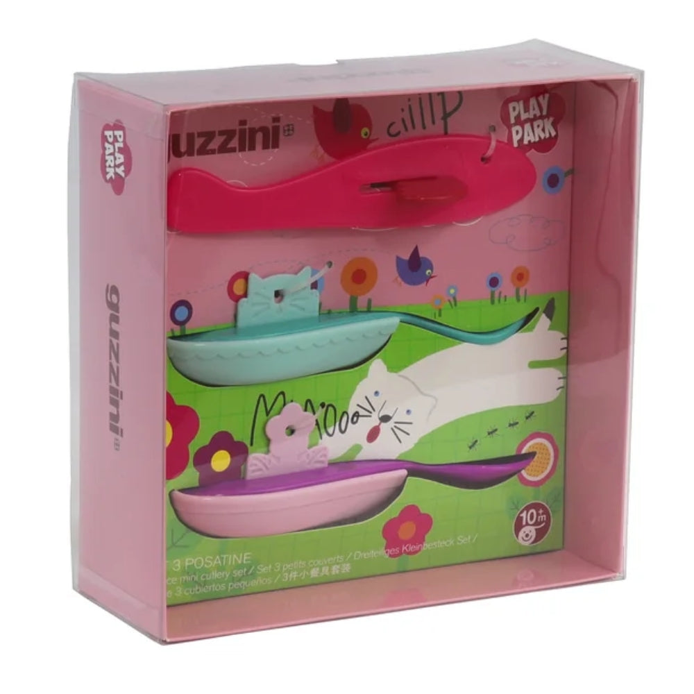 Guzzini Playpark-Bimbi Set De Cubiertos De 3 Piezas