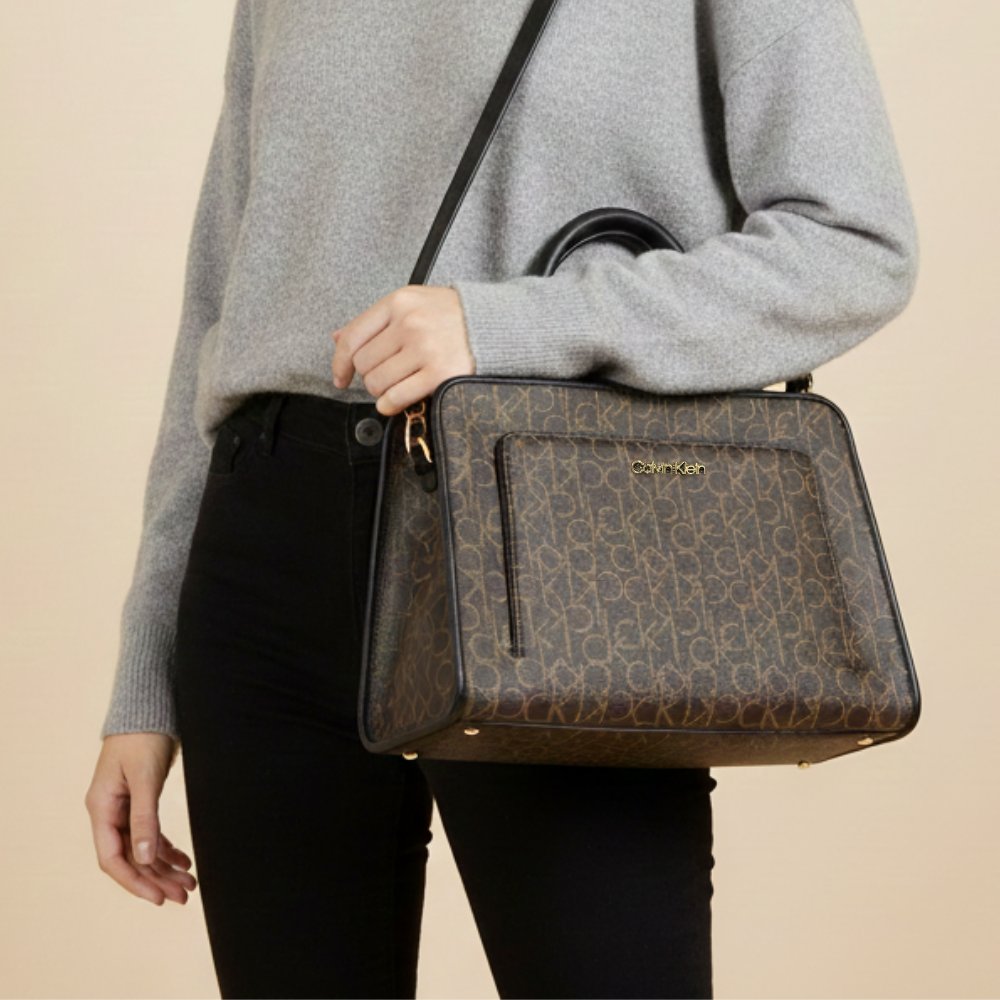 Calvin Klein Cartera Crossbody & Handbag Multi Dark Brown