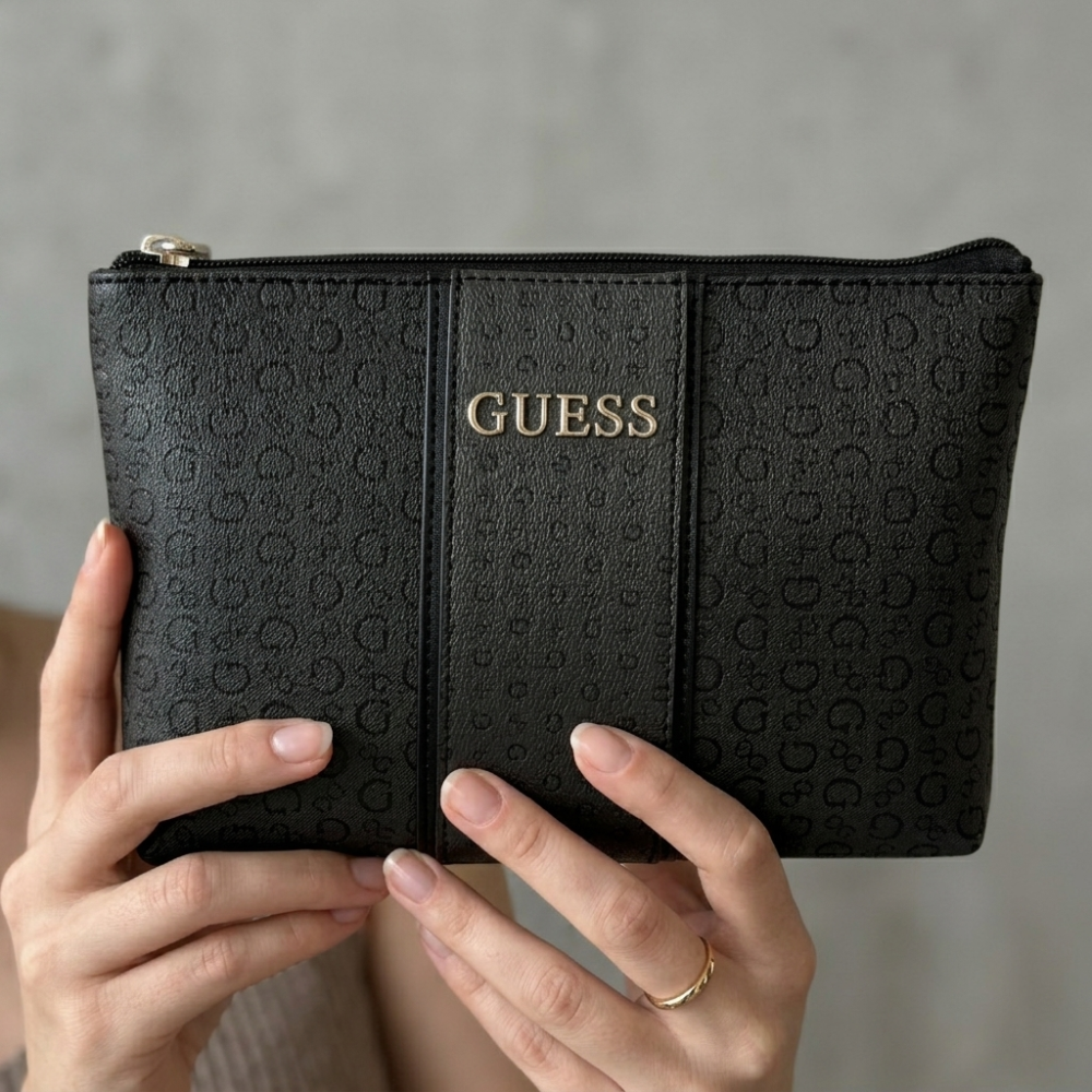 Guess Portacosmeticos Suma Travel Coal Small