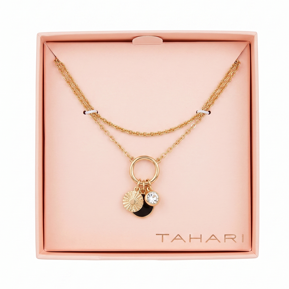 Tahari Collar Triada Black & Gold Duo
