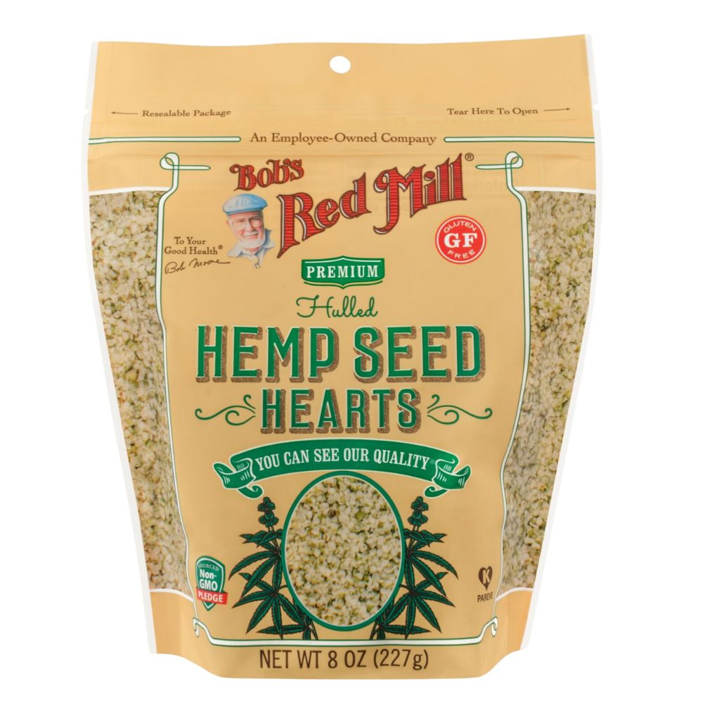 Bob's Red Mill Hulled Hemp Seed Hearts Semillas de Hemp Gluten Free 227gr