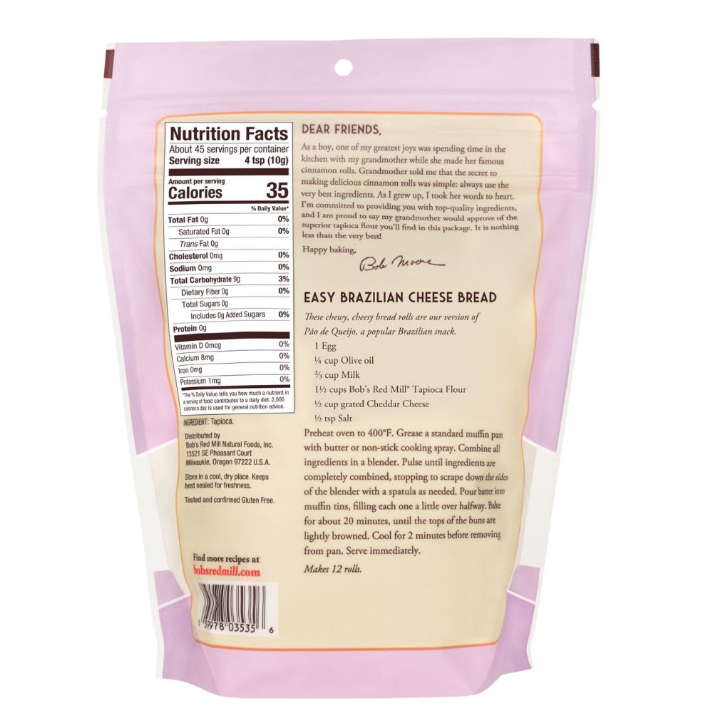 Bob's Red Mill Tapioca Flour Gluten Free 454gr