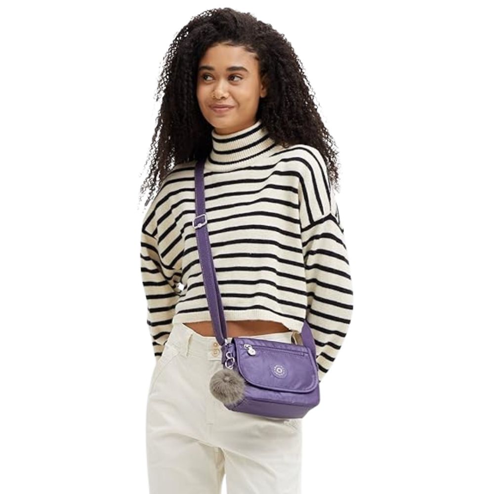 Kipling Crossbody Sabian Metallic Mauve