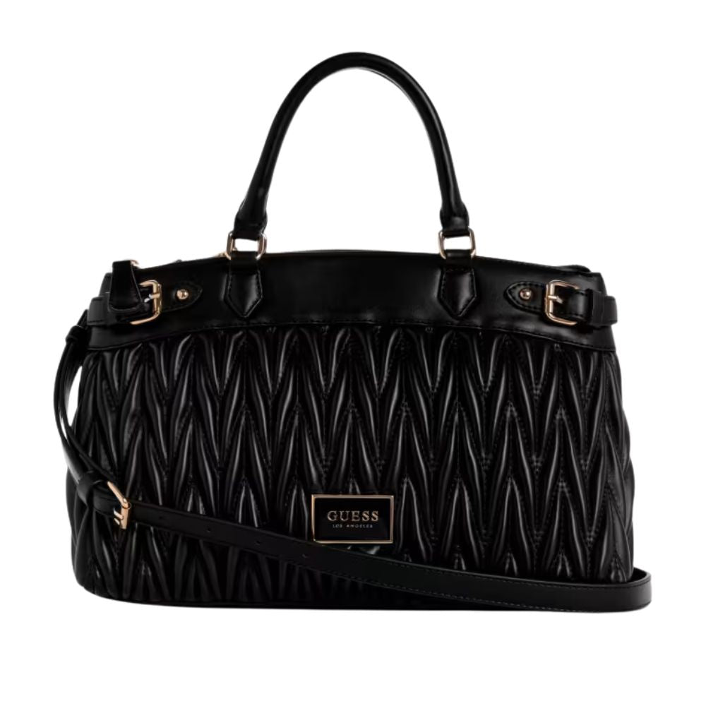 Guess Cartera Fluer Satchel Black