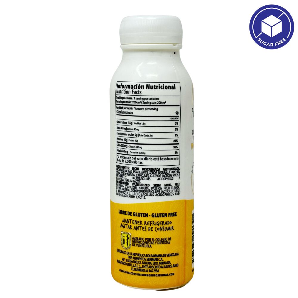 Yolo Yogurt Griego Liquido Descremado Parchita 200ml