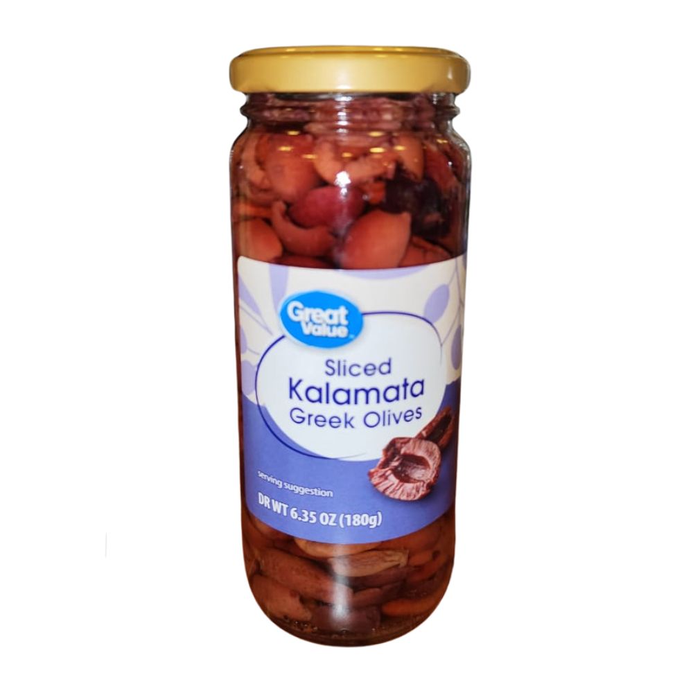 Great Value Sliced Kalamata Greek Olives 198gr