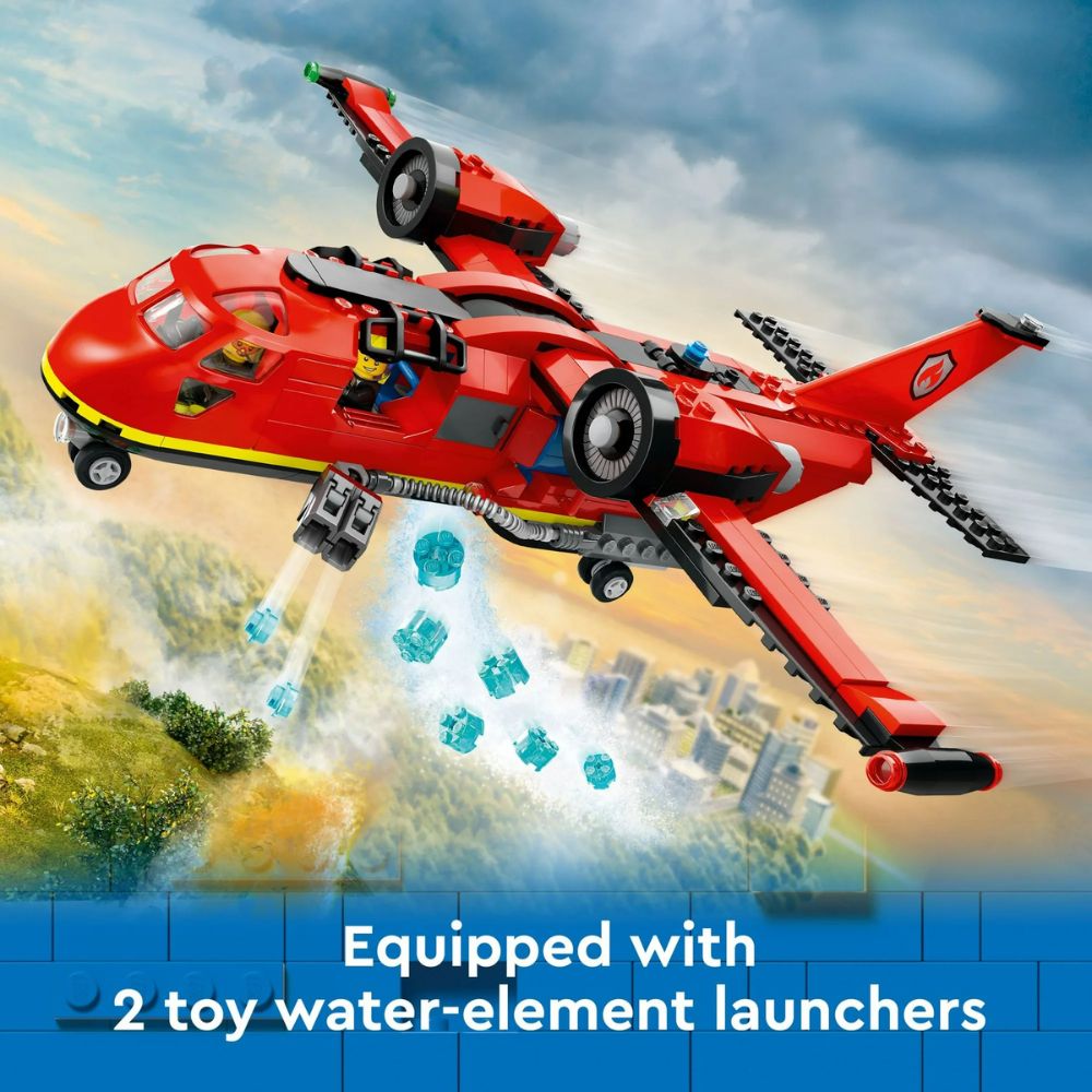 Lego City Fire Rescue Plane 478 Piezas 6+