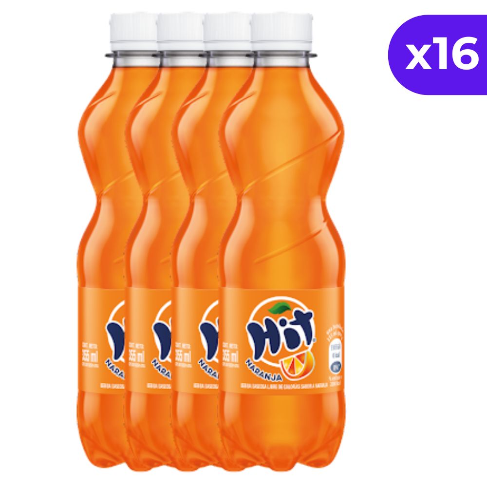 Hit Refresco Naranja 355ml x 16Und