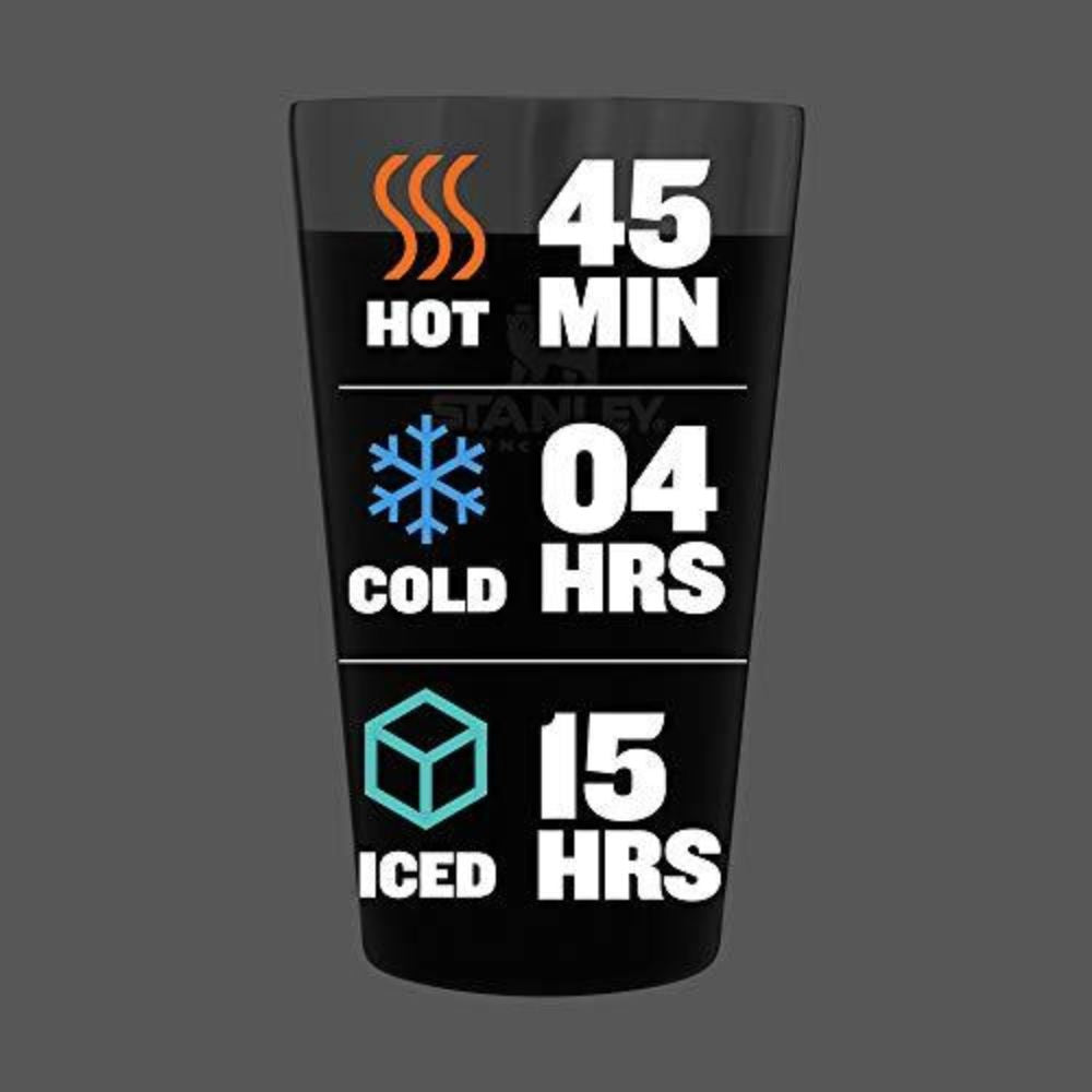 Stanley The Stacking Beer Pint Vaso Termico de Cerveza 16oz Matte Black