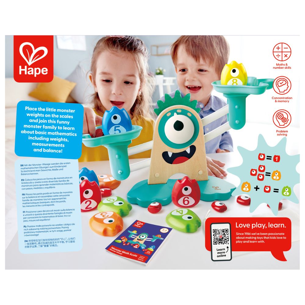 Hape Monster Math Scale 3-6 years