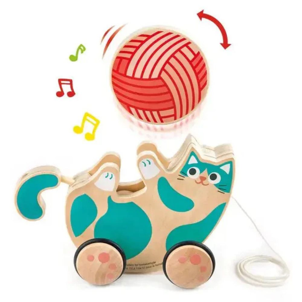 Hape Roll & Rattle Kitten 12m+