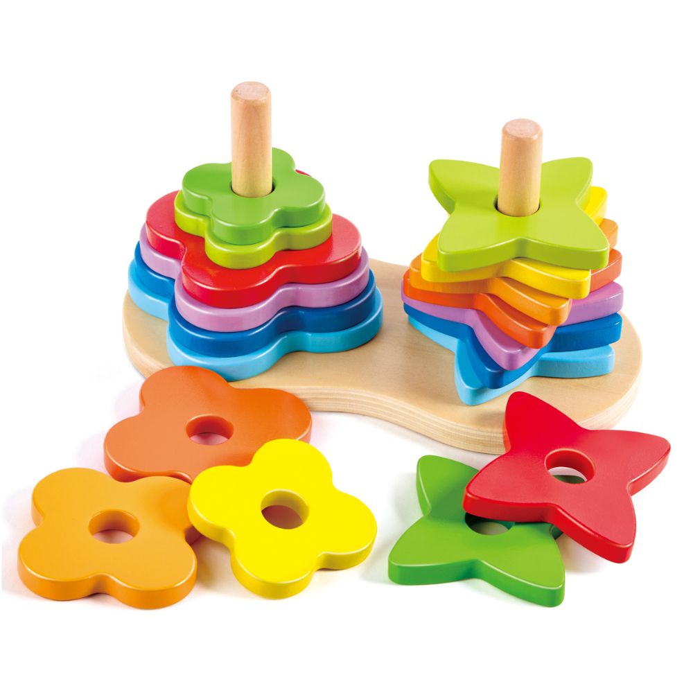Hape Double Rainbow Stacker 19 Pzs 12m+