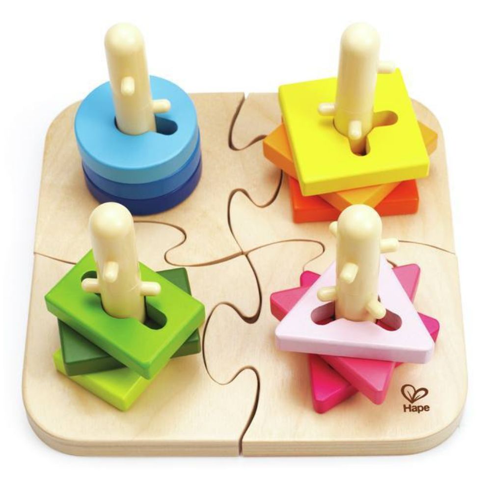 Hape Creative Peg Puzzle 16 Pzs 18m+