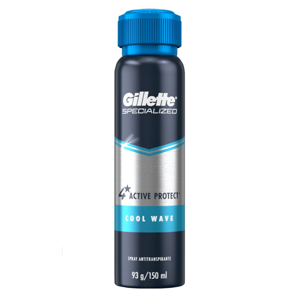 Gillette Specialized Spray Antitranspirante Active Protect Cool Wave 150ml