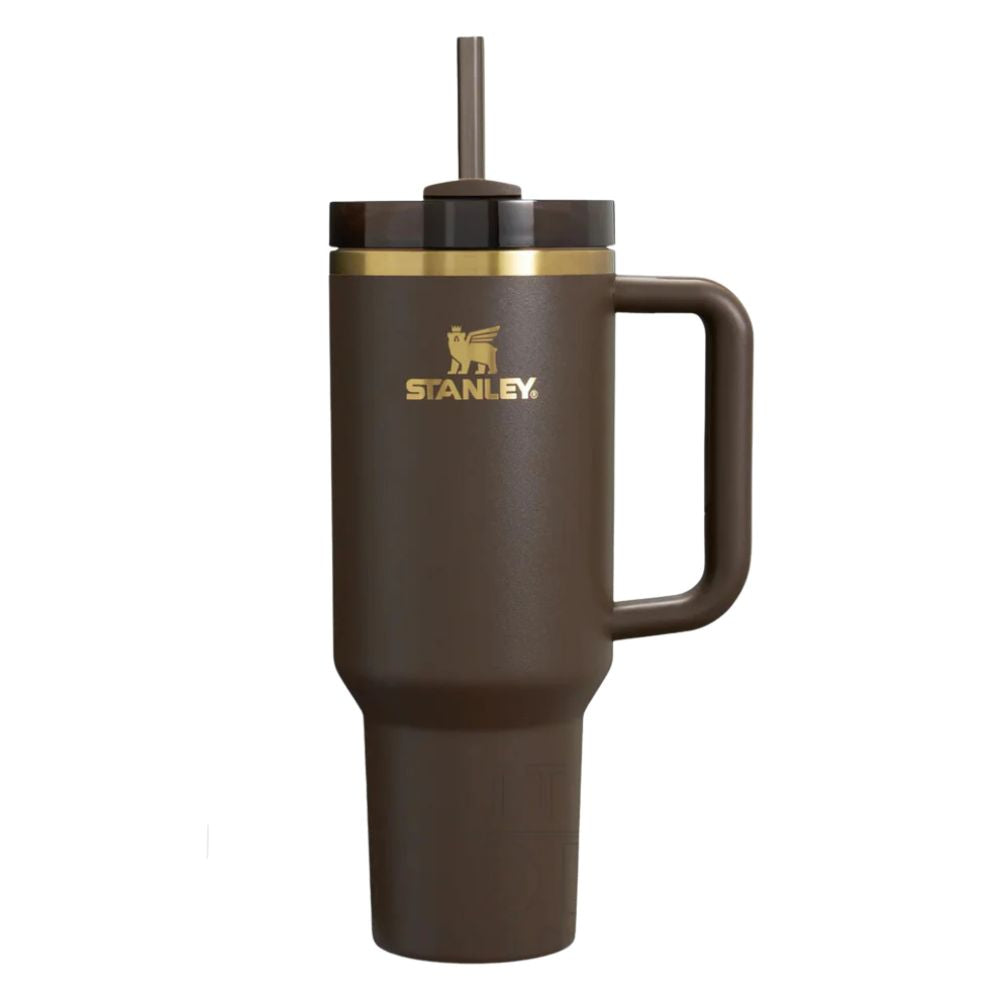 Stanley Termo Quencher H2.0 FlowState Tumbler 40oz Chocolate Gold