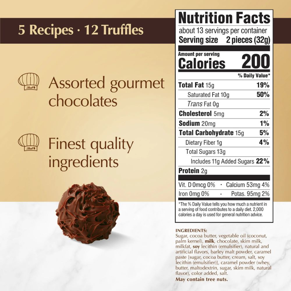 Chocolates Lindt Gourmet Truffles 192gr 12 Und