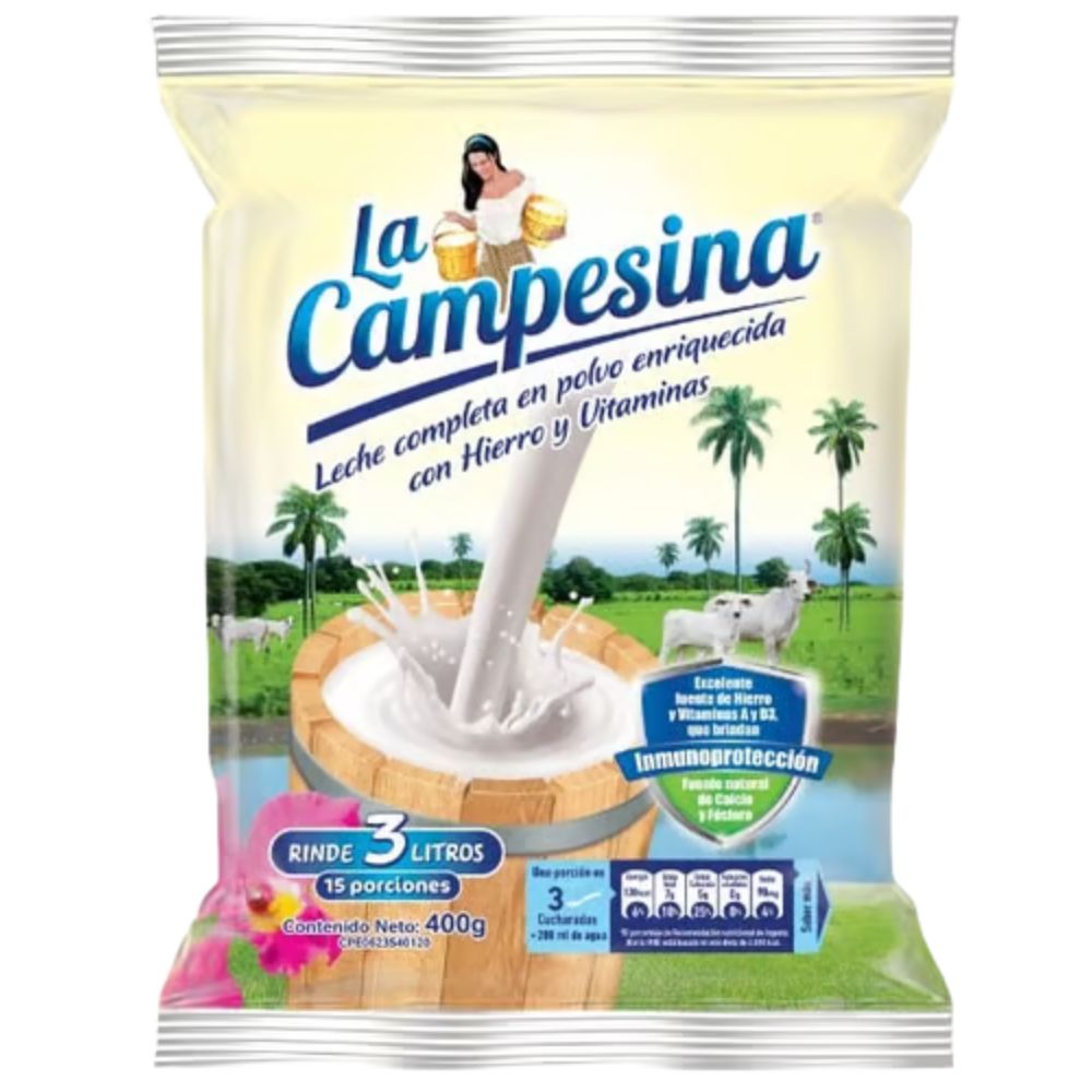 Leche La Campesina  En Polvo 400gr
