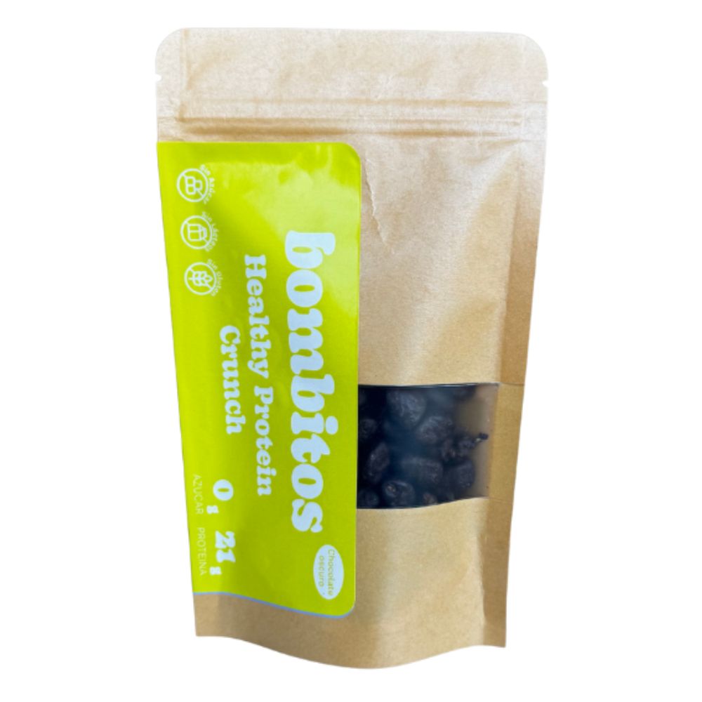 Bombitos Healthy Protein Crunch Chocolate Oscuro 120gr