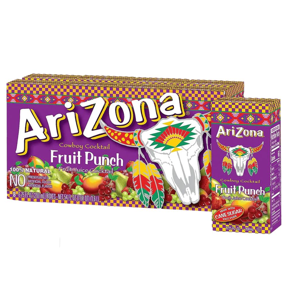 Arizona Tetra Box Fruit Punch 32Und 200ml c/u