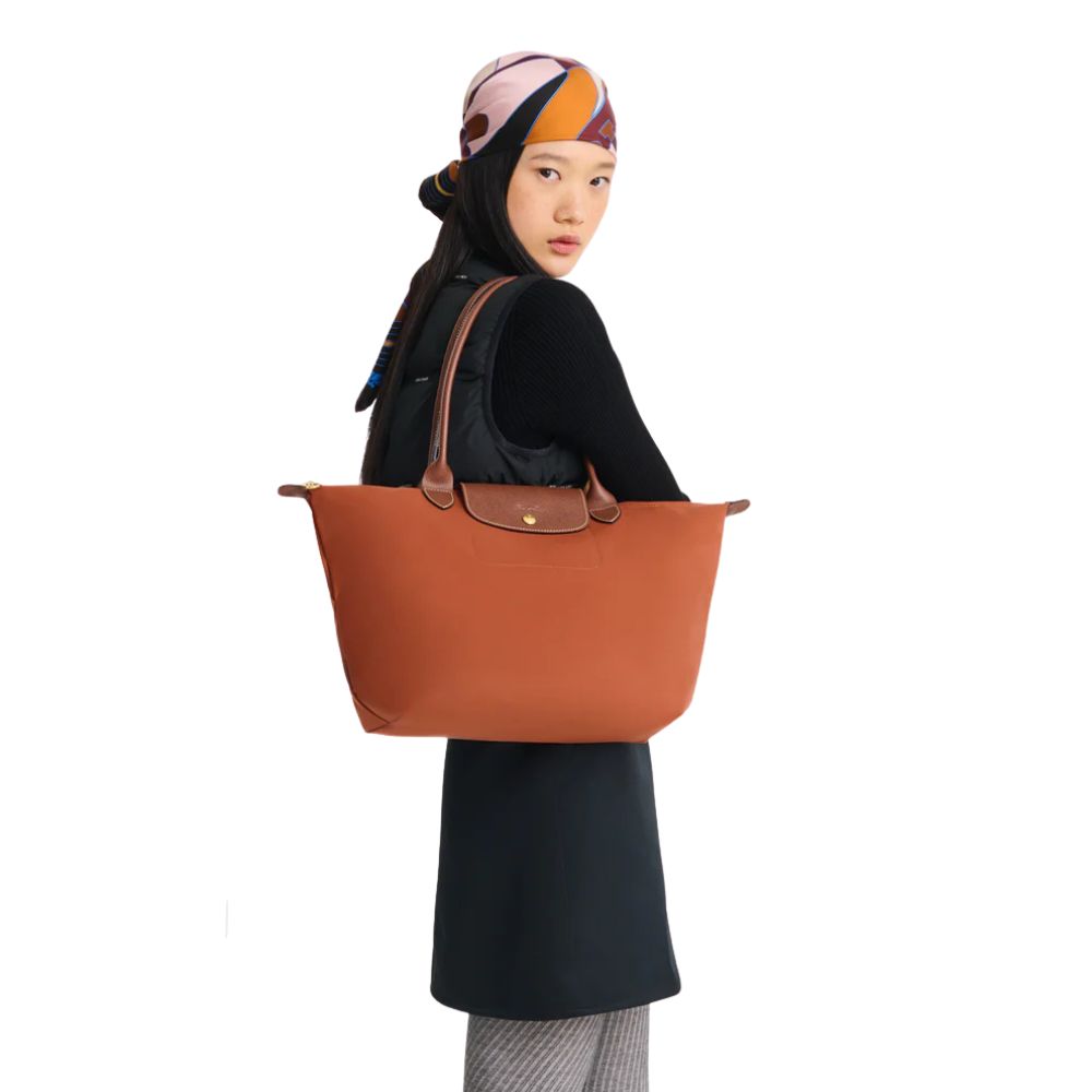 Longchamp Cartera Le Pliage Shoulder Bag Large Color Brick