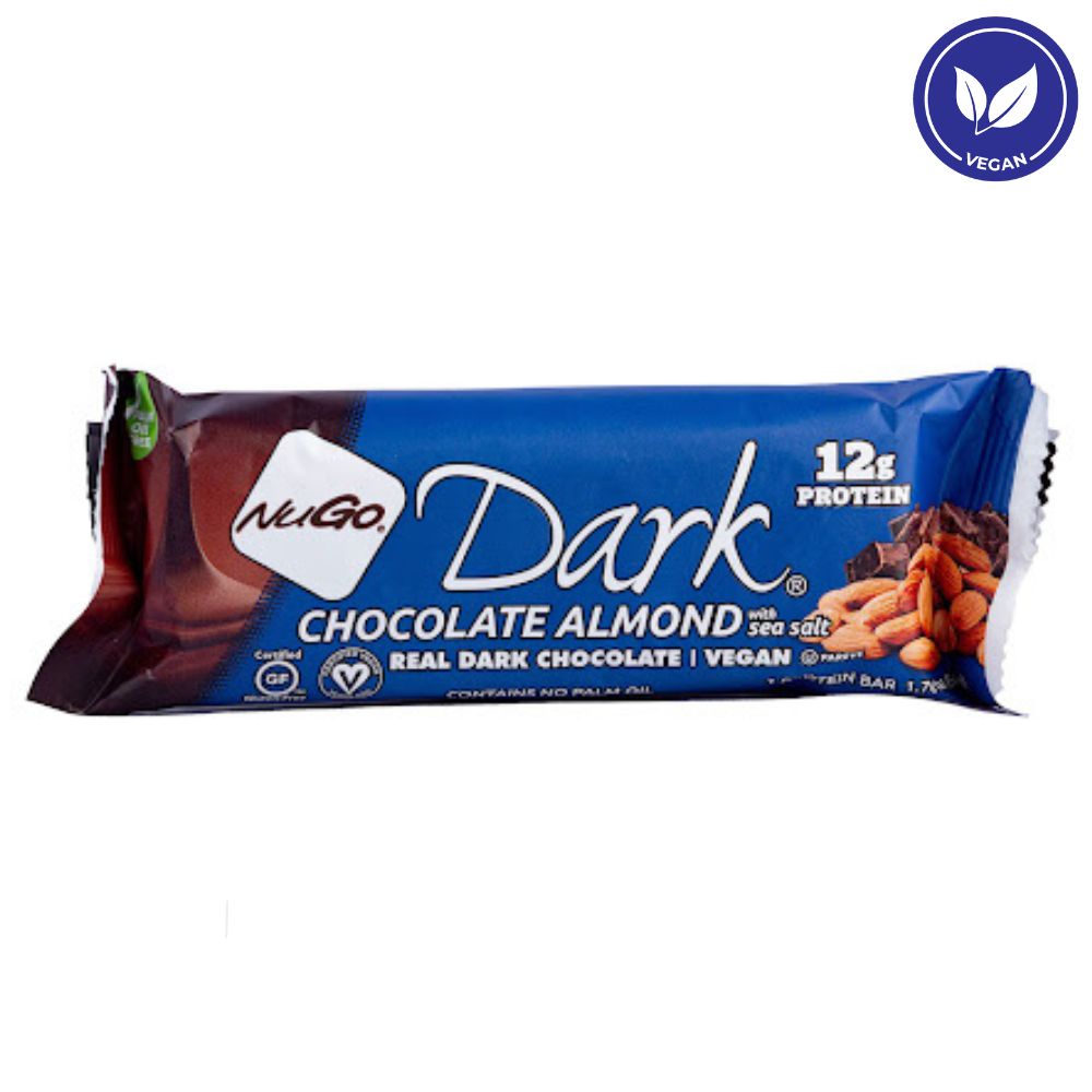 NuGo Barra de Proteina Dark Choco Almendra 50gr