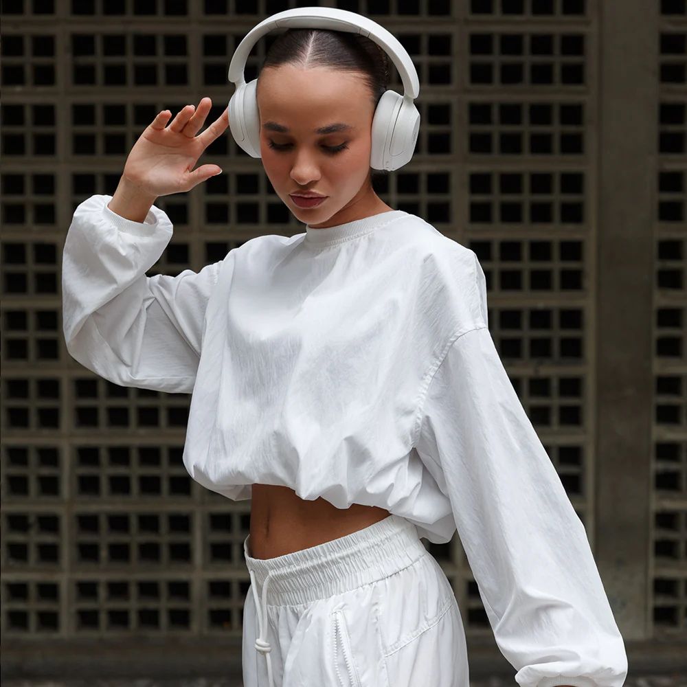 Cubitt Power Headphones – Cancelación de Ruido Híbrida y Sonido Inmersivo Snow White