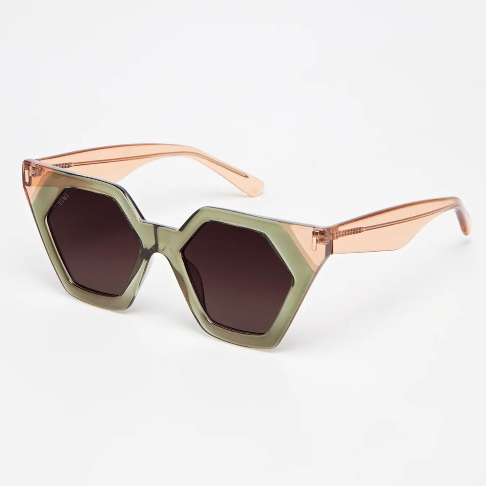 Tiwi Hexagon 600 Bicolor Shiny Green / Pink