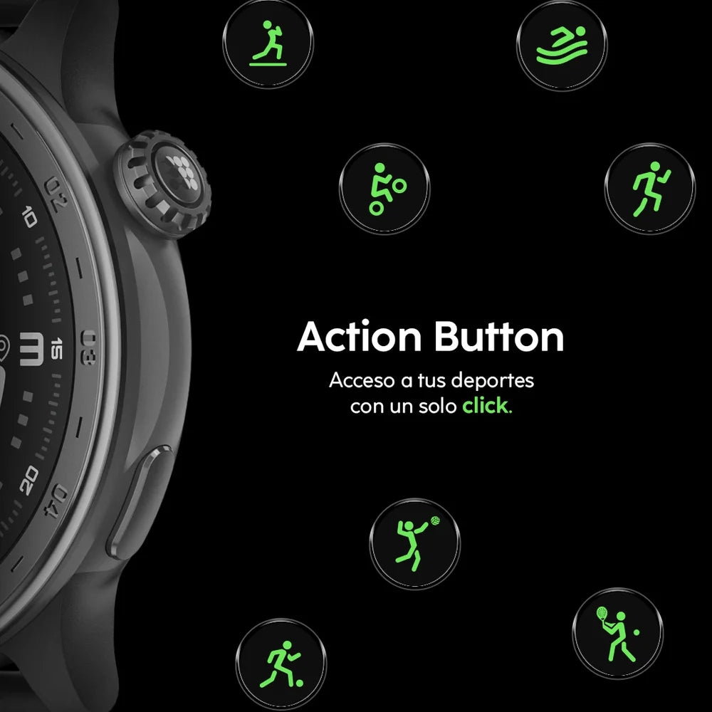 Cubitt Reloj Aura 2 Con Bluetooth, GPS, VITA AI y Salud Obsidian Black