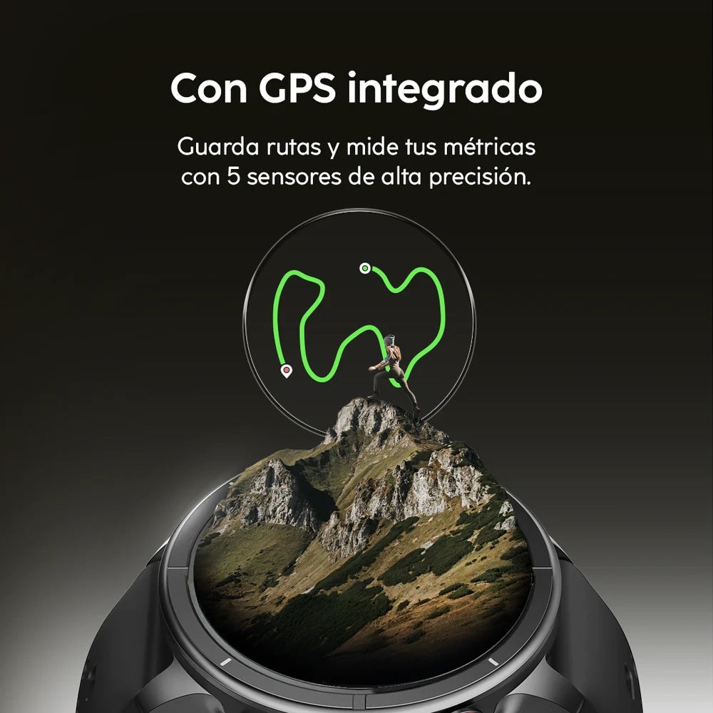 Cubitt Reloj Aura Pro 2 Con Bluetooth, GPS, IA Coach y Salud Obsidian Black