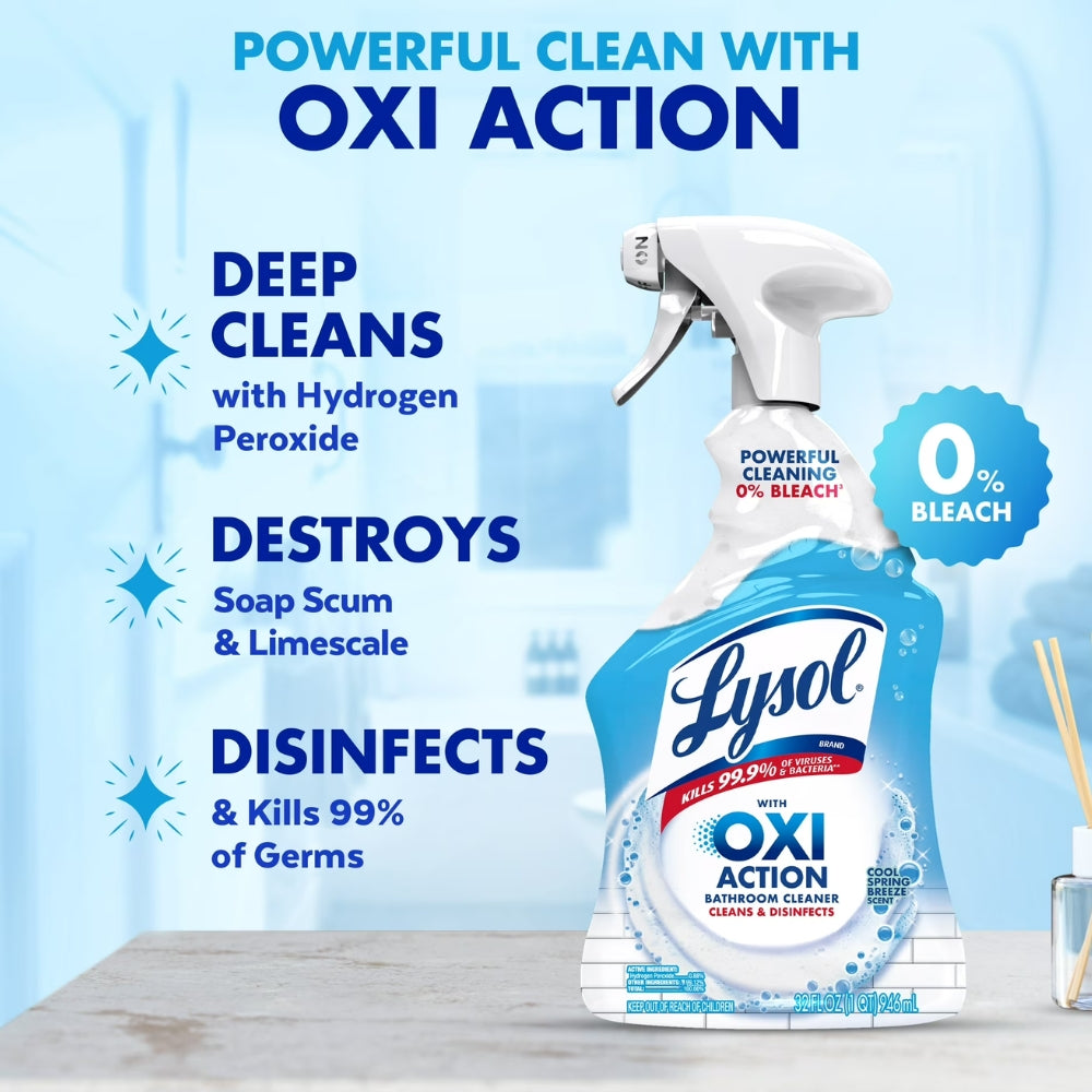 Lysol Limpiador en Spray Oxi Action 3 in 1 946ml