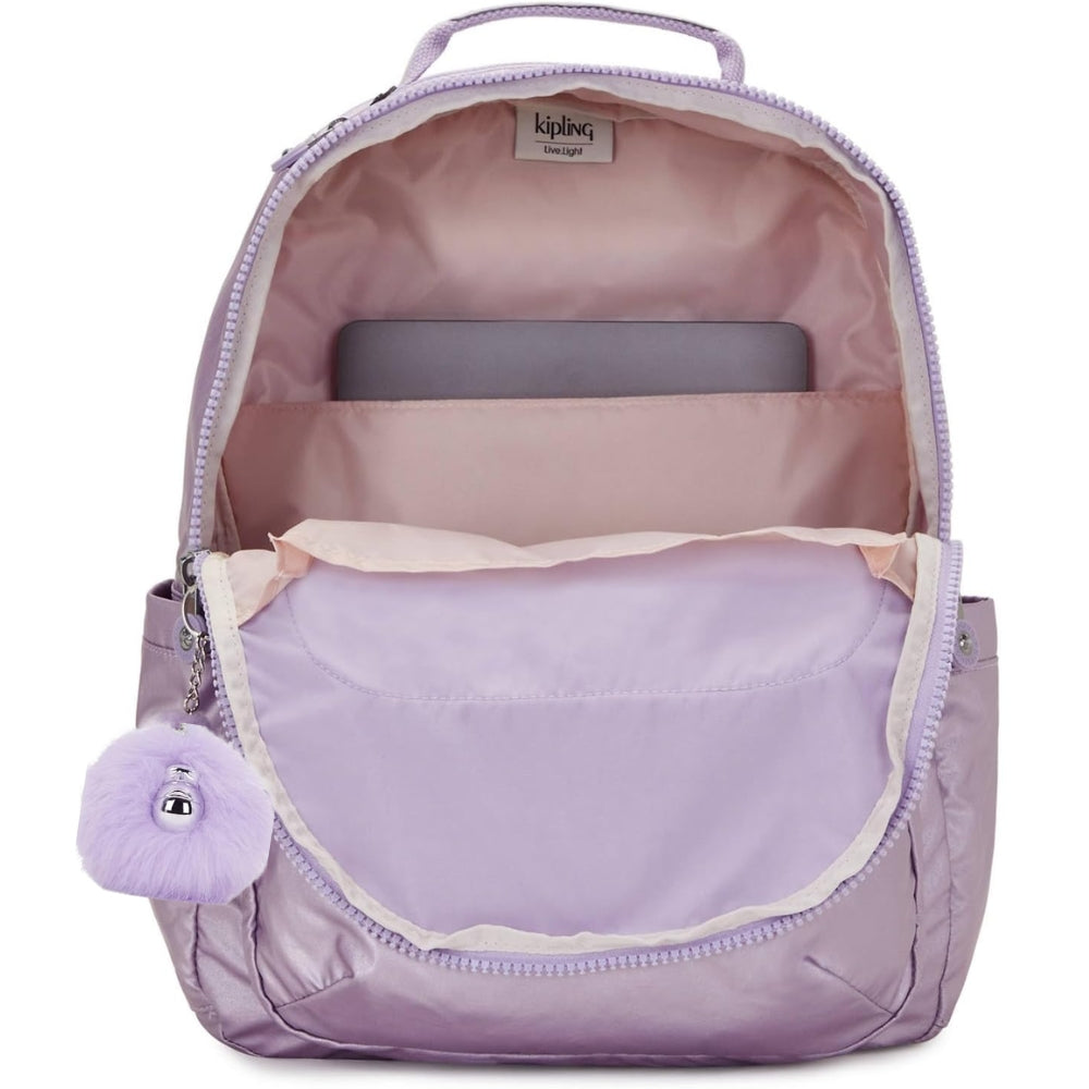 Kipling Bolso L Seoul Amethyst Aura Metallic