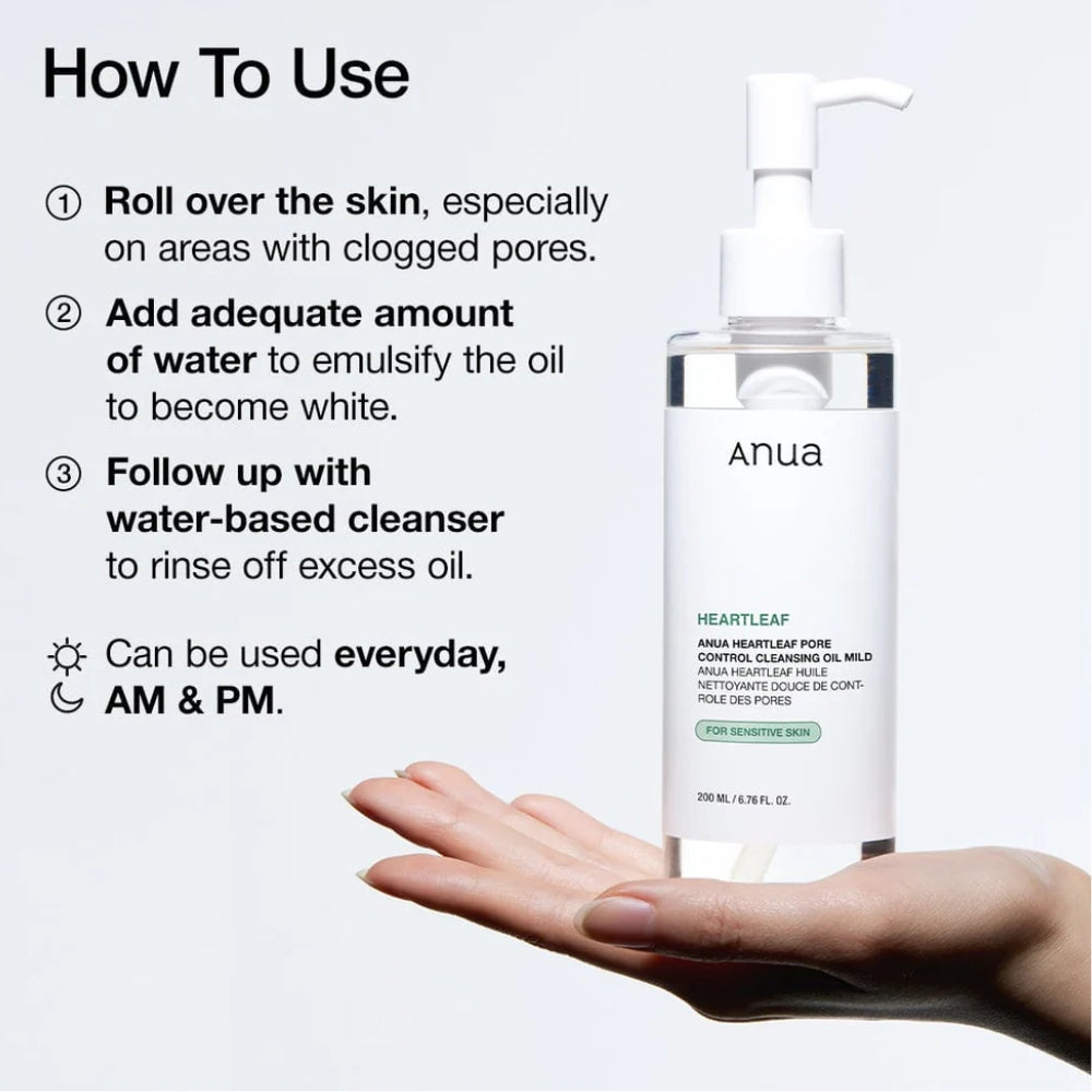Anua Heartleaf Pore Control Cleansing Oil Mild 200ml