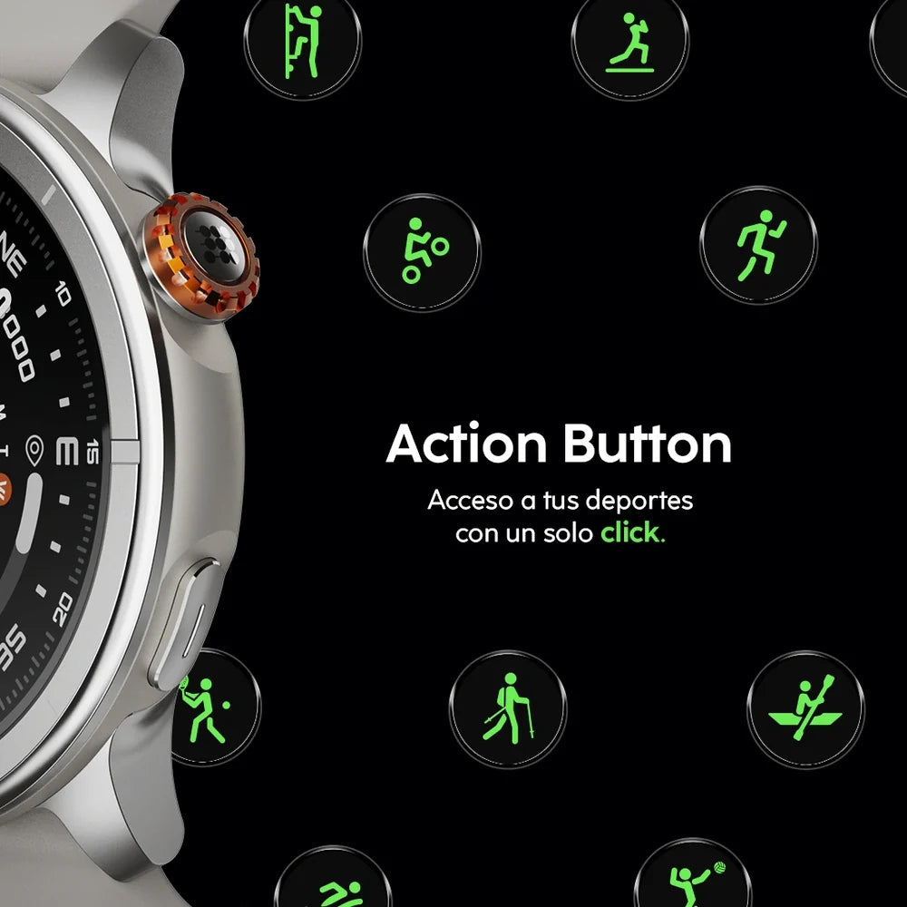 Cubitt Reloj Aura Pro 2 Con Bluetooth, GPS, IA Coach y Salud Mocha Brown