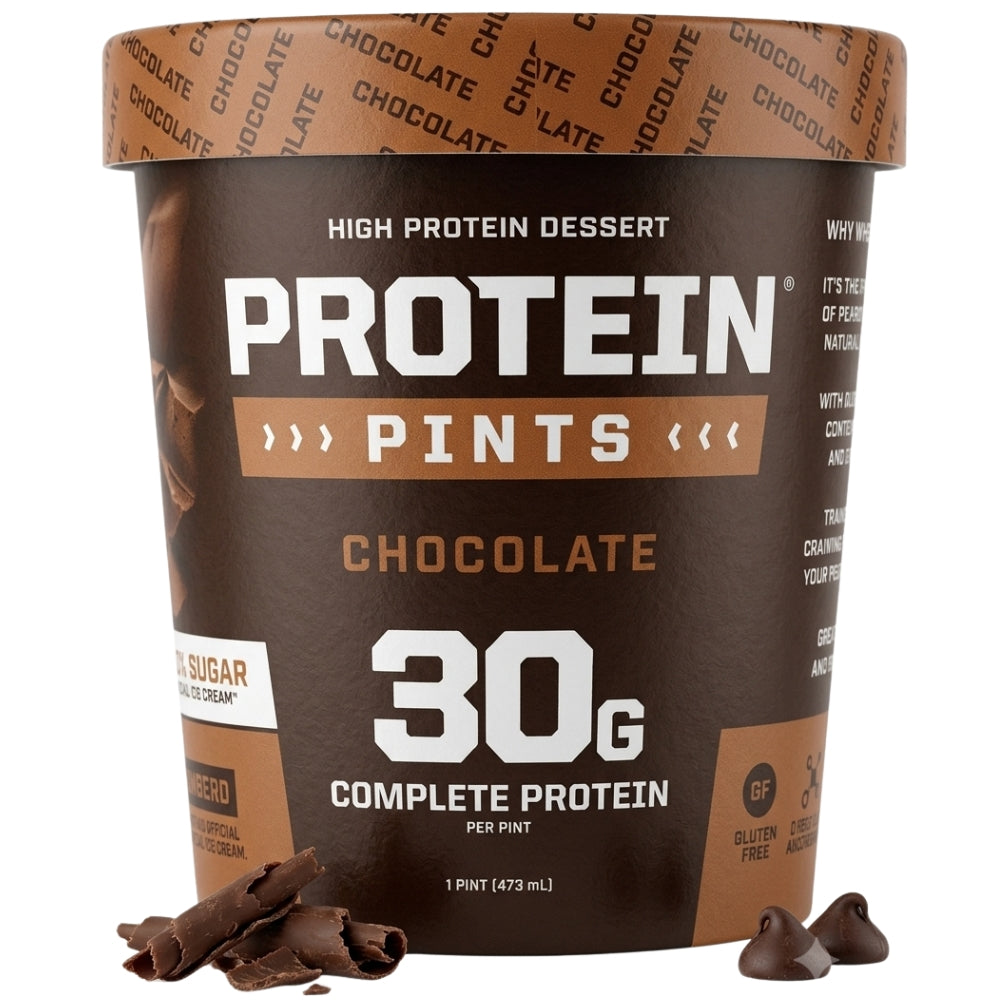Protein Pints Helado 30gr de Proteina Sabor a Chocolate 473ml