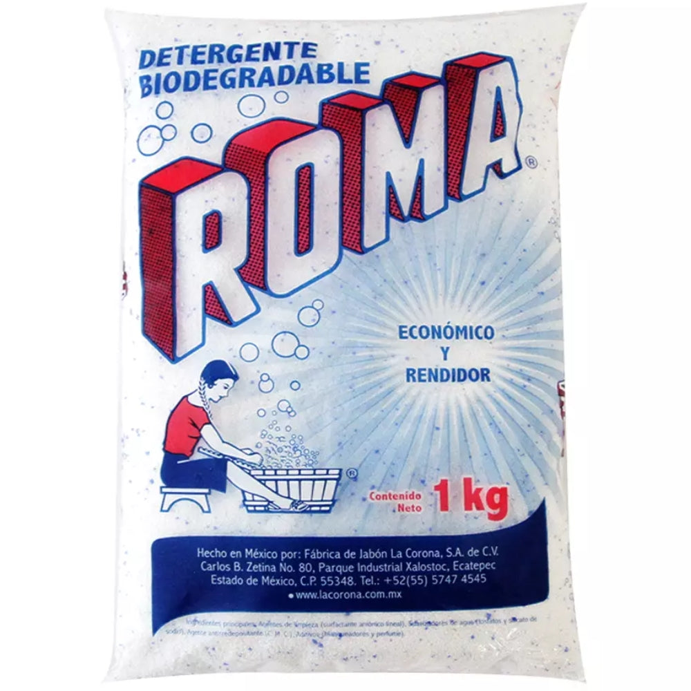 Detergente Roma en Polvo Para Ropa 1 Kg