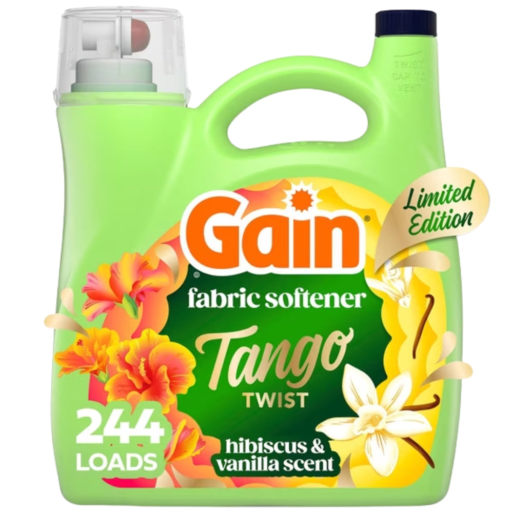 Gain Suavizante 244 Cargas Tango Twist Fabric Softener Hibiscus and Vainilla 4.88L
