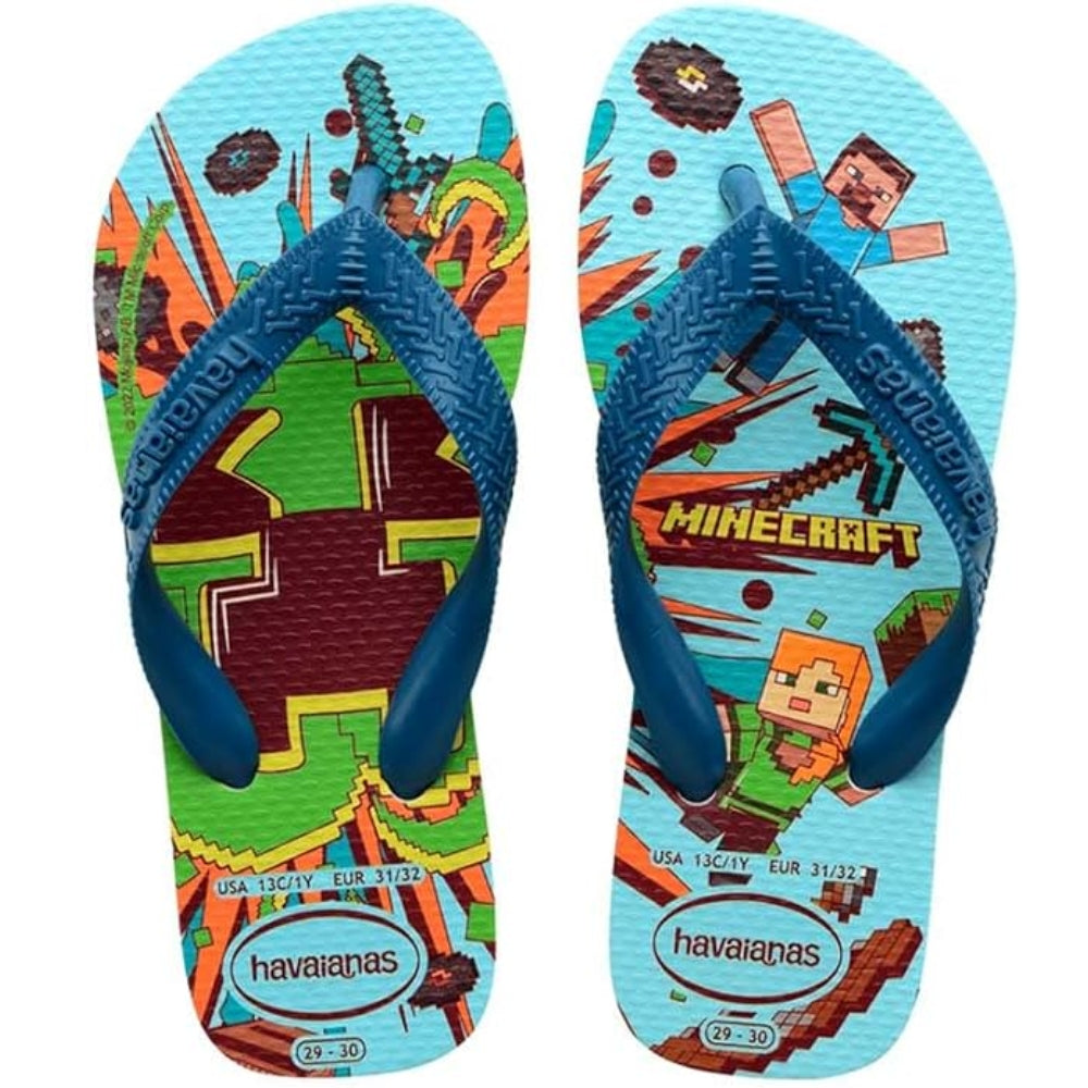 Havaianas Sandalias Para Jovenes MineCraft