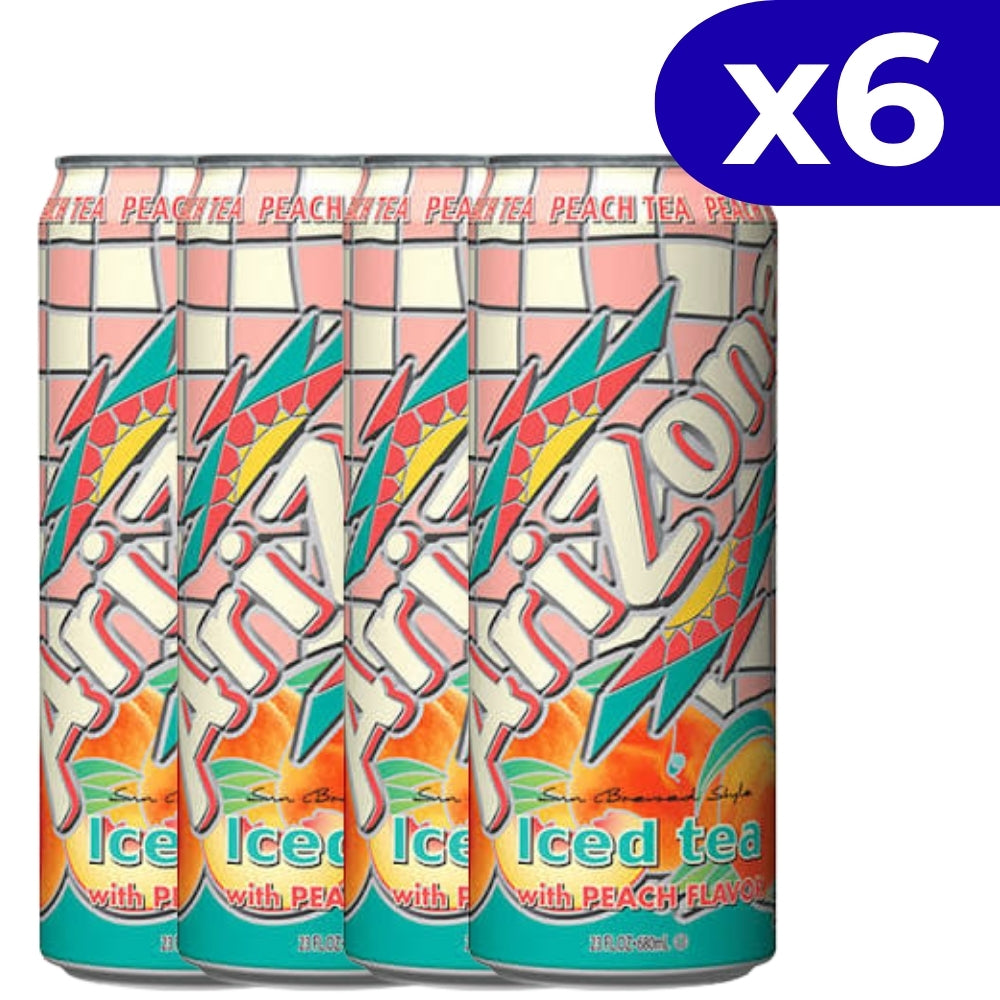 Arizona Iced Tea & Peach Flavor 6 Und x 650ml c/u