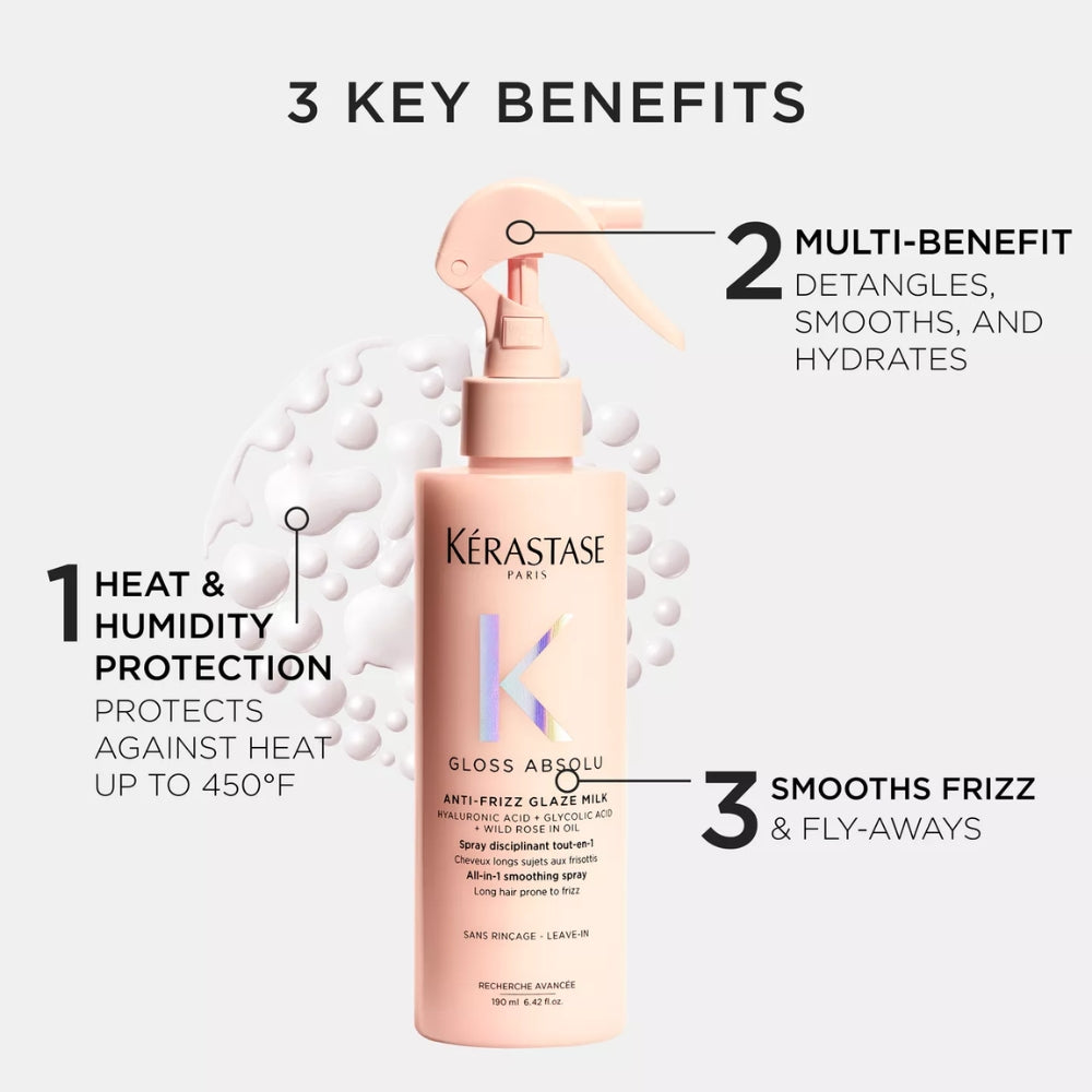 Kerastase Spray Protector Termico Gloss Absolu Glaze Milk Anti Frizz 190ml